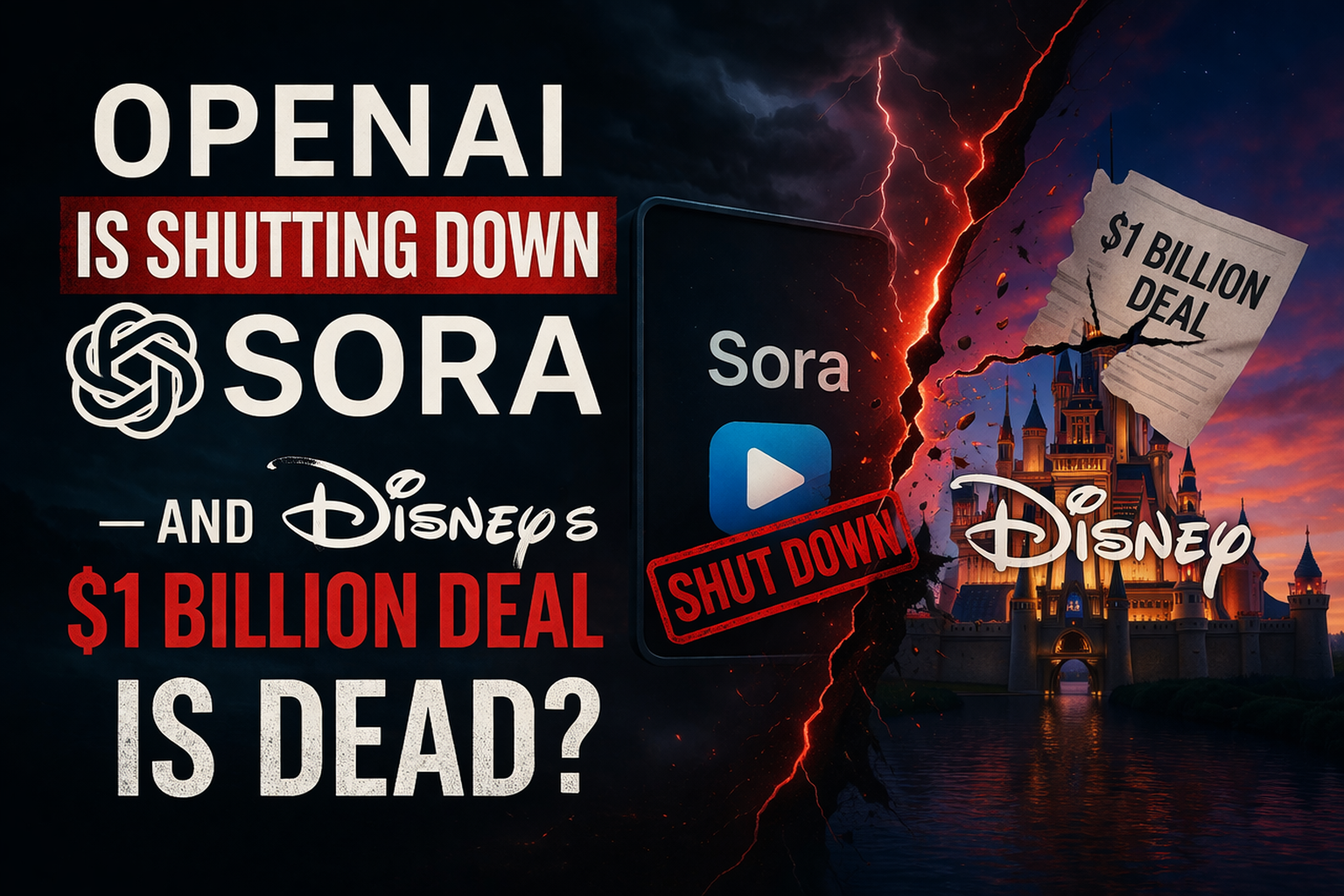 OpenAI Is Shutting Down Sora — And Disney’s $1 Billion Deal Is Dead